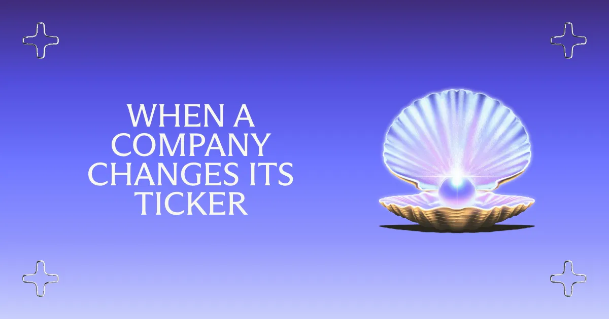 What happens to your shares when a company changes its ticker?